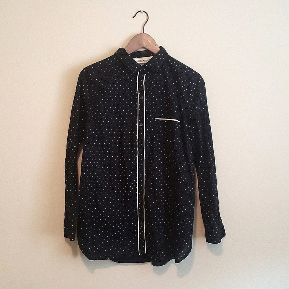 Old Navy Womens Button Up Tunic Shirt